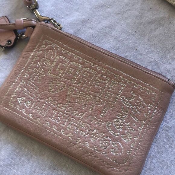 Coach Handbags - COACH Poppy Pink leather wristlet